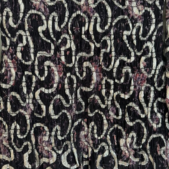 LoveShackFancy Scarlett Chiffon Geometric Mini Dress (Size Small) - Picture 7 of 10